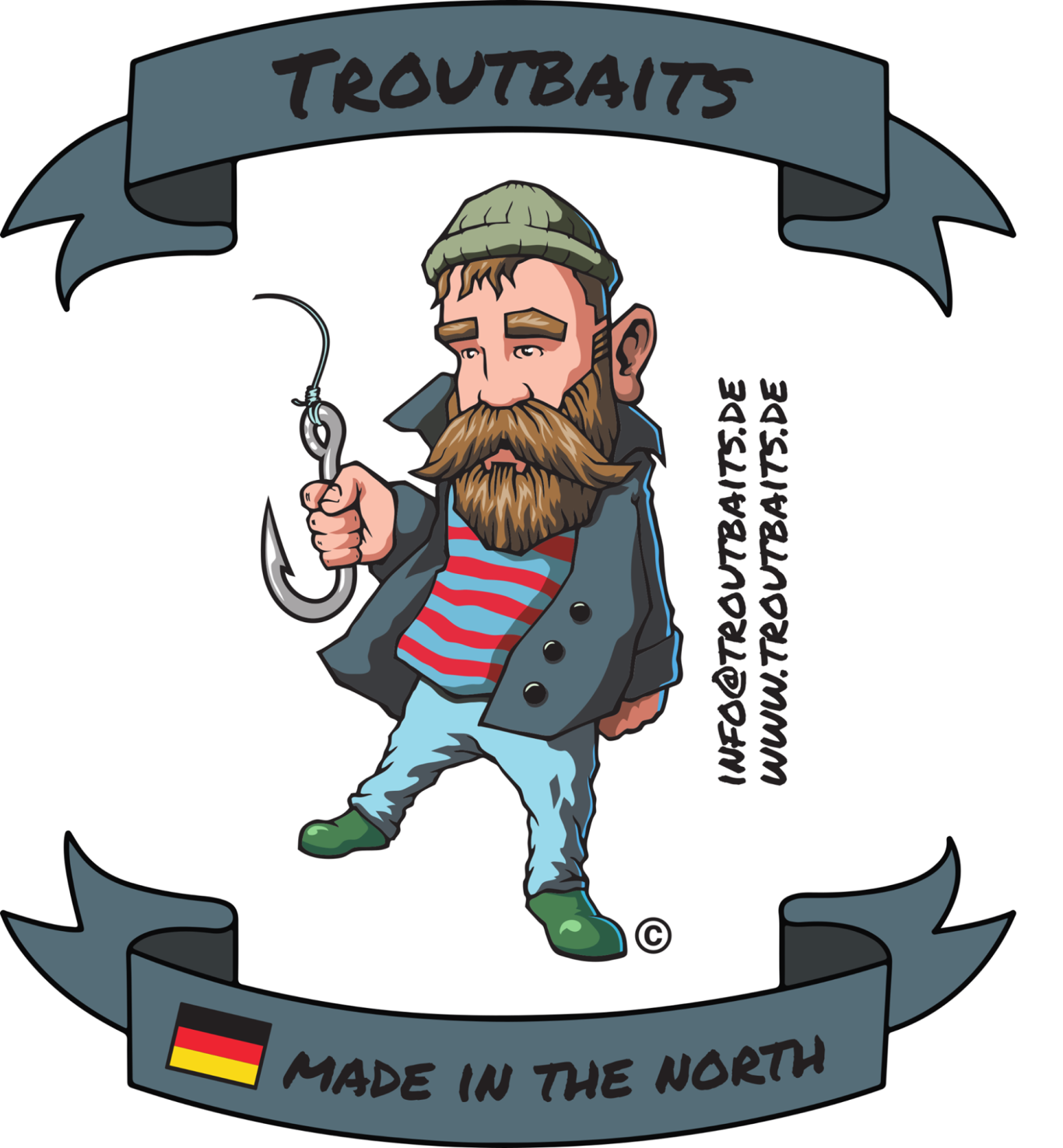 Troutbaits Logo – Handmade UL-Köder aus Deutschland